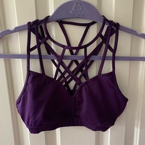 Strappy sports bra
